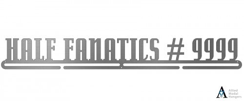 Half Fanatics with custom Fanatics number. 