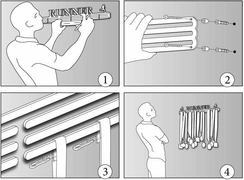 How to easily setup a Medal Hanger display