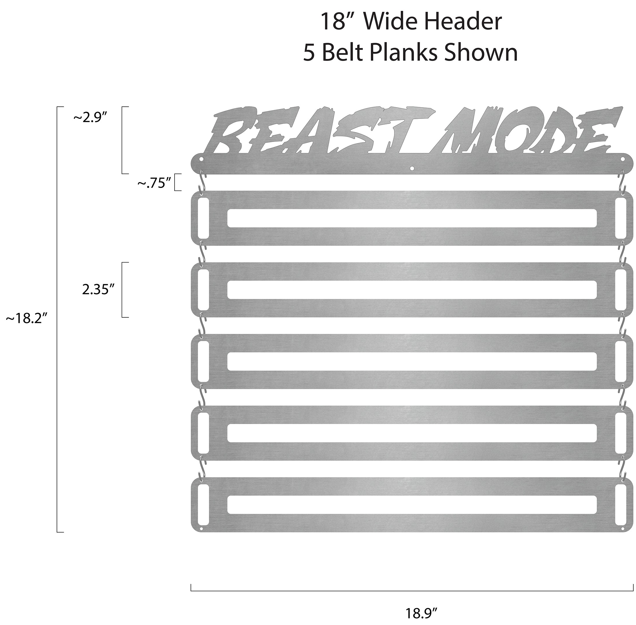Beast Mode Belt Display