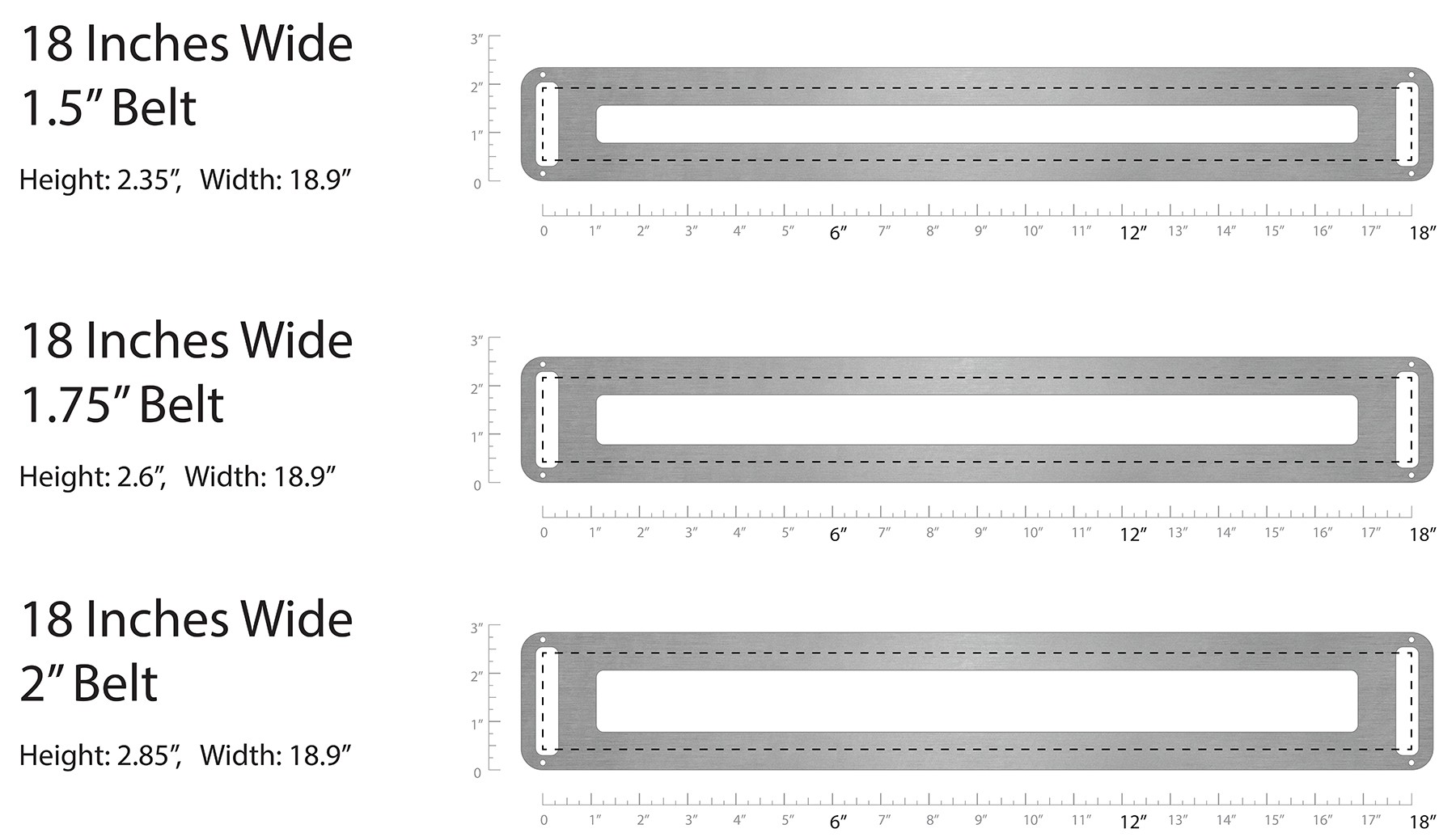Custom Belt Display Header - Multiple Rows