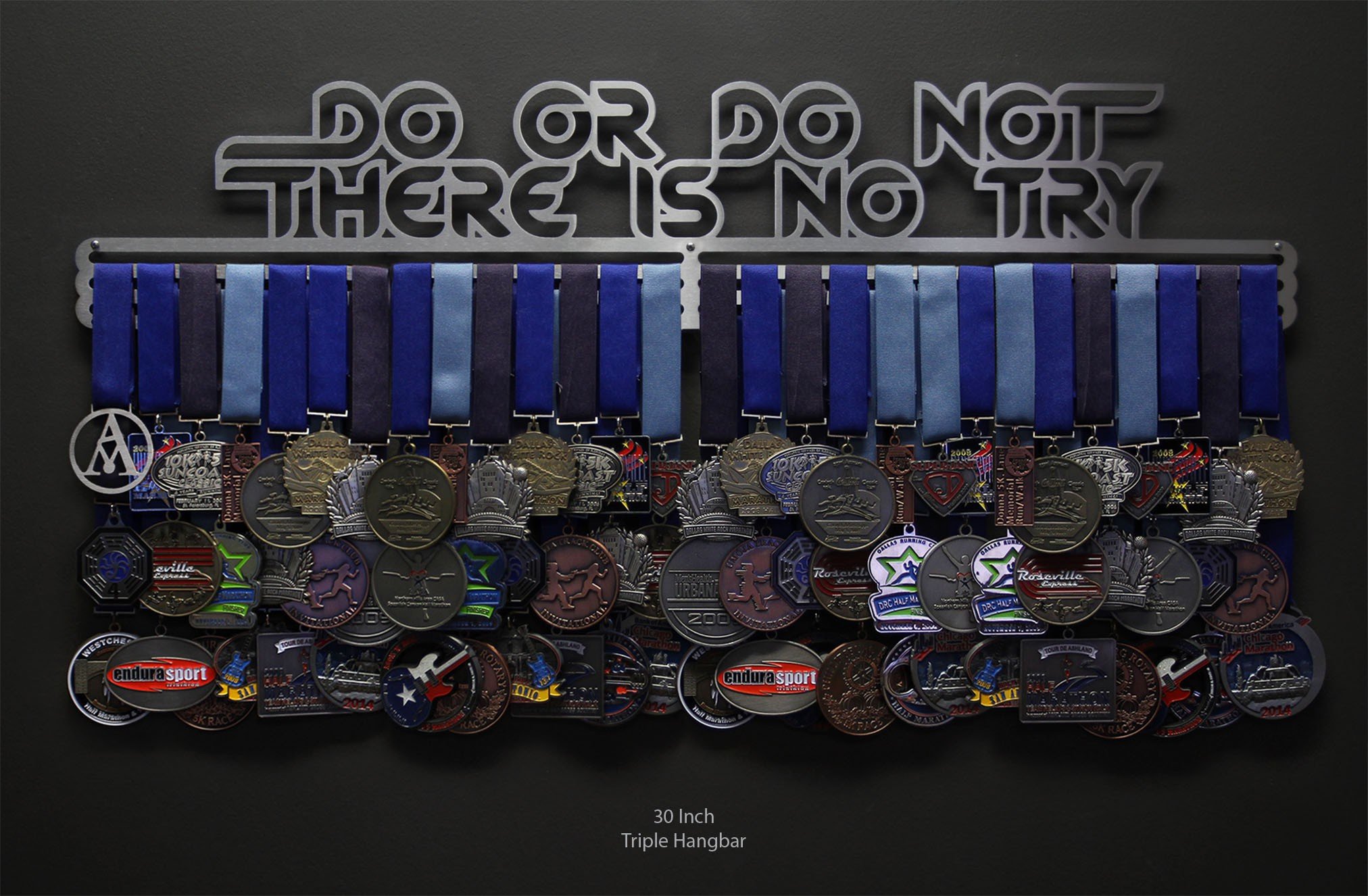 Do Or Do Not. There Is No Try. | Sport  Running Medal Displays | The  Original Stainless Steel Medal Display