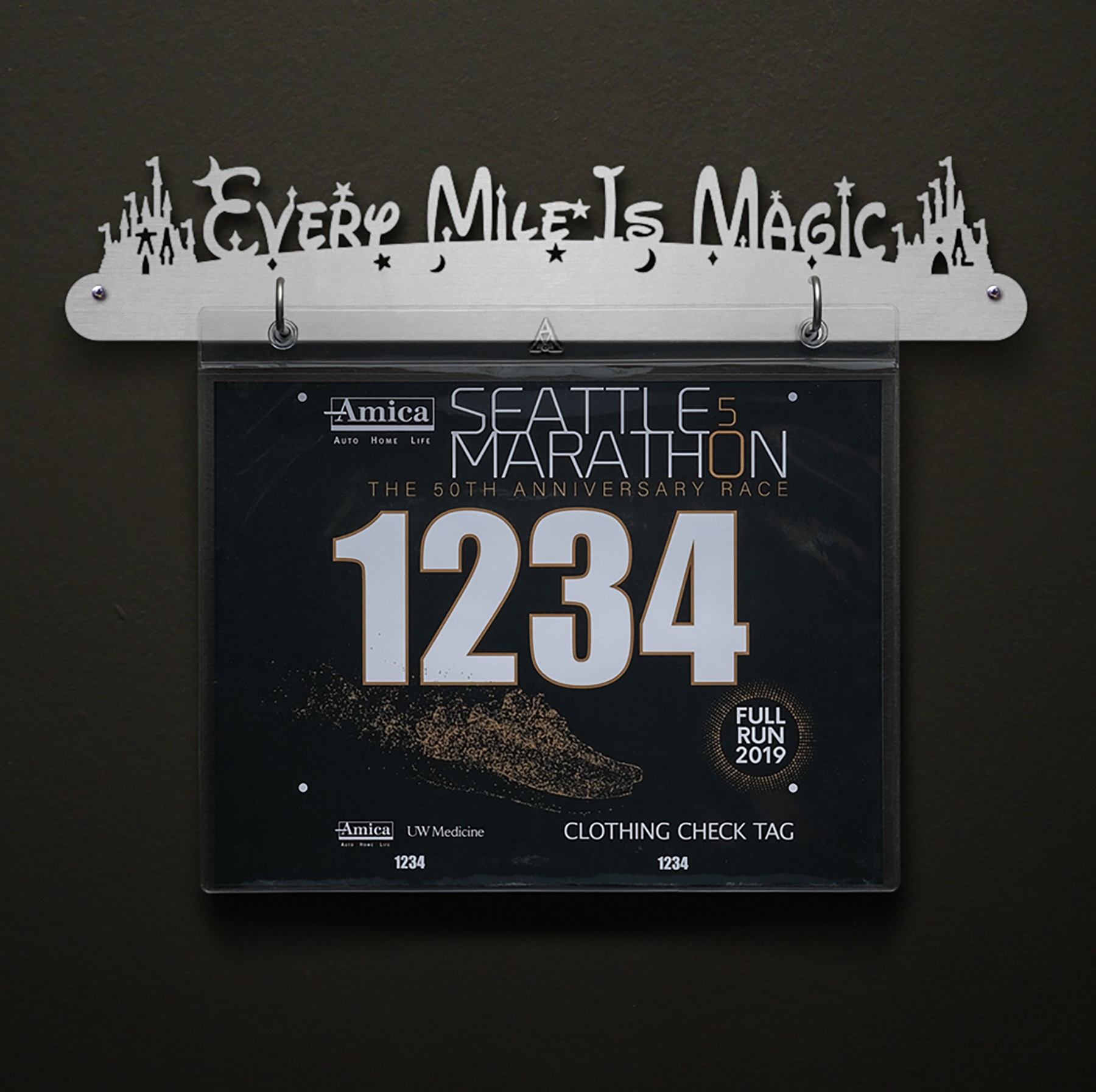 Every Mile Is Magic Bib Display - Original Design