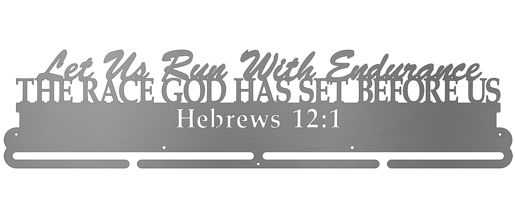 Hebrews 12:1 Bib and Medal Display