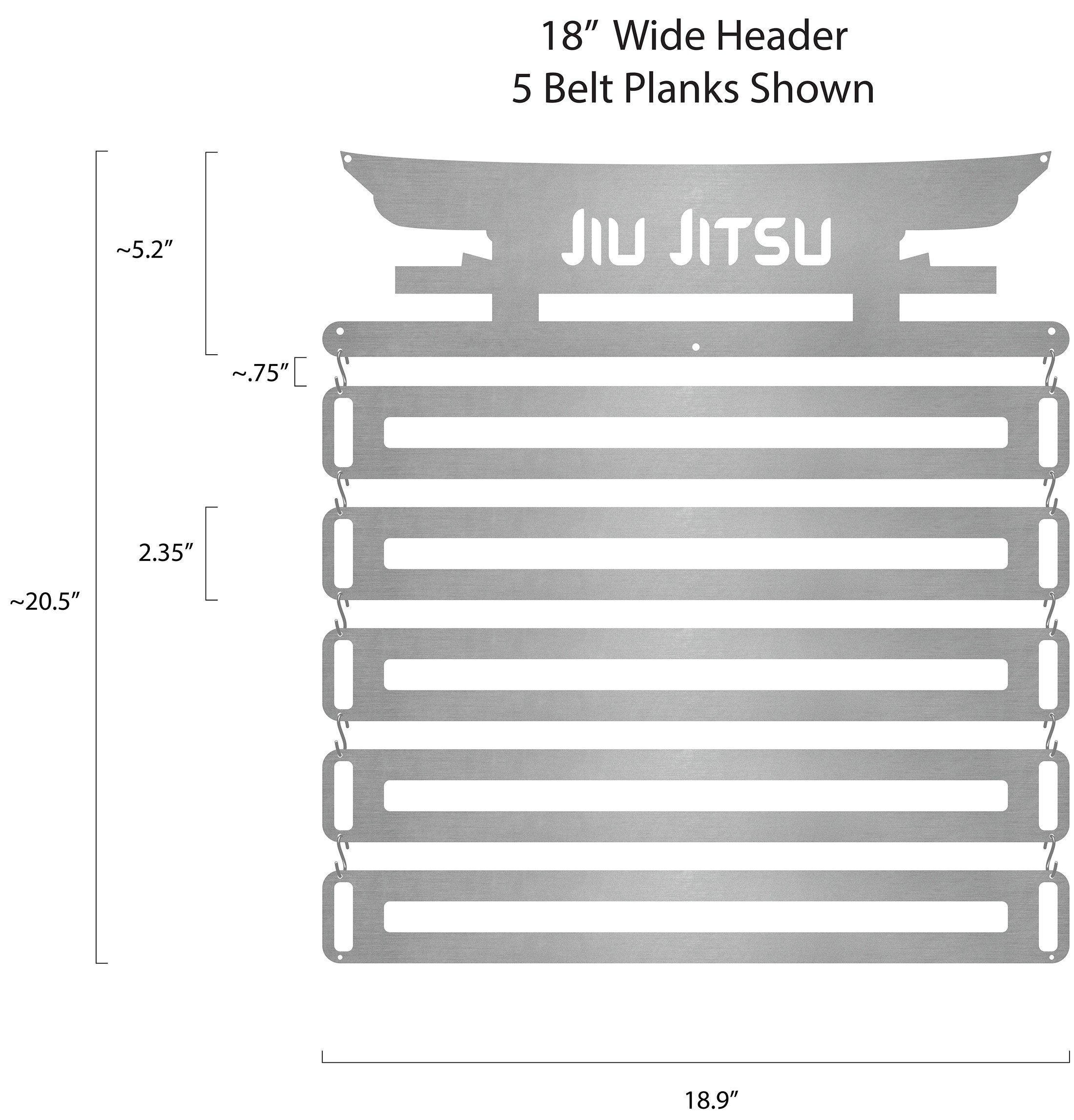 Jiu Jitsu Gateway Belt Display