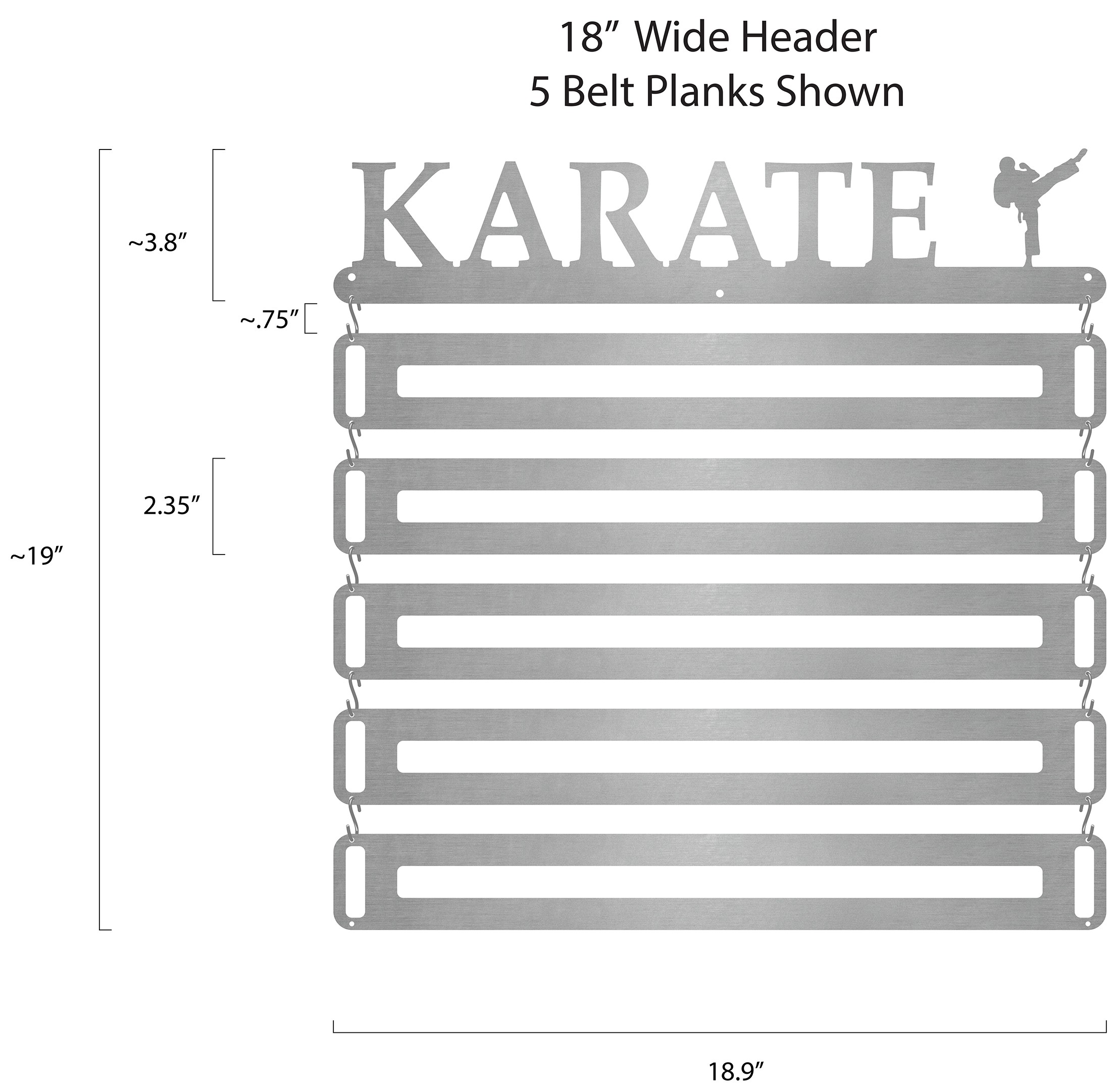 Karate Belt Display - Male