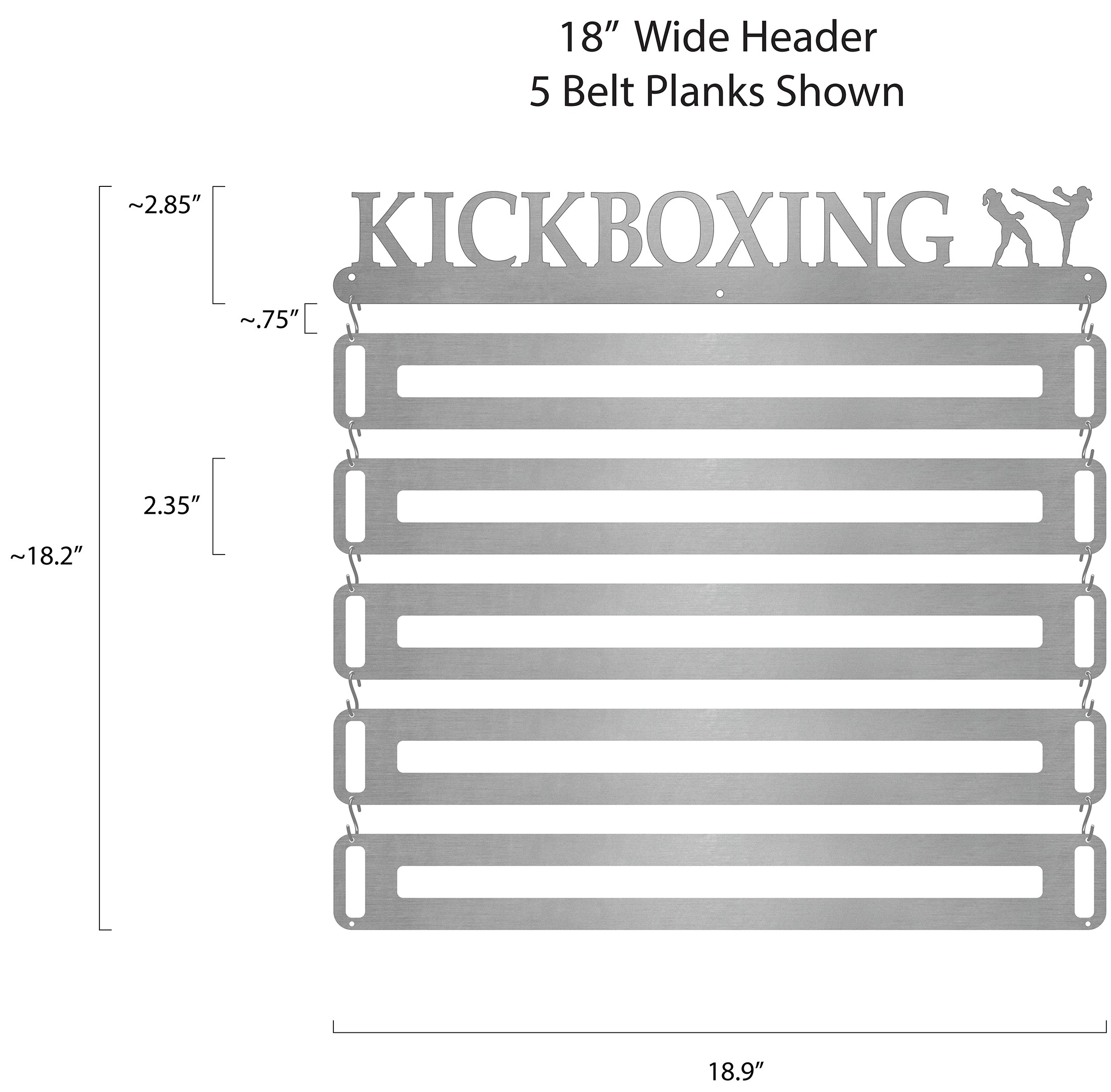 Kickboxing Belt Display - Female