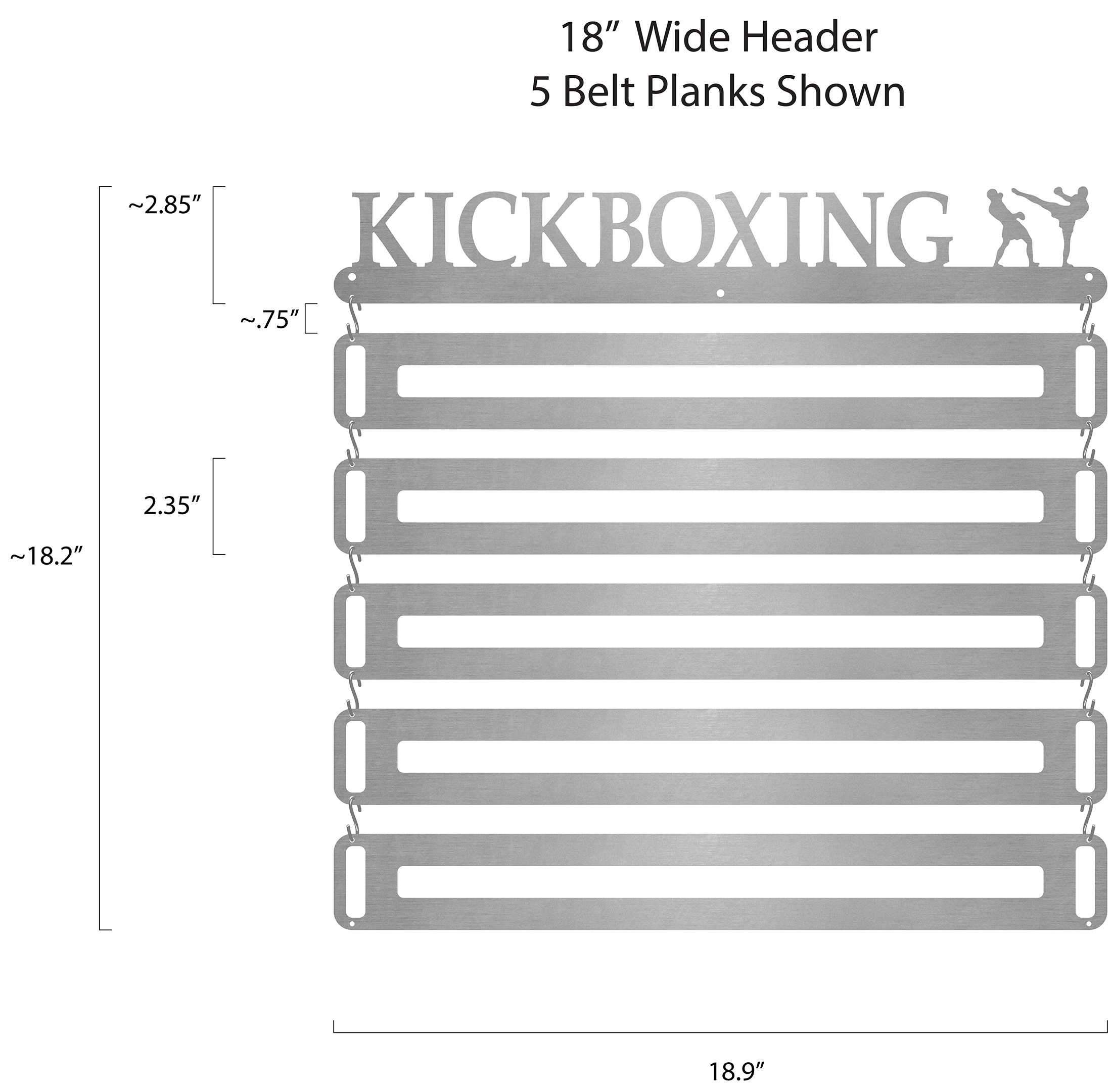 Kickboxing Belt Display - Male