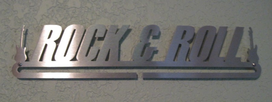 Rock \'N\' Roll (Guitars)  Sport & Running Medal Displays 