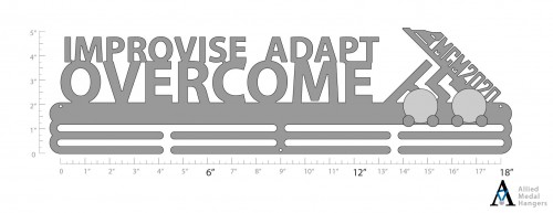 Improvise, Adapt, Overcome - Medal and Challange Coin Display