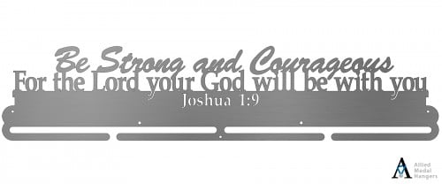 Joshua 1:9 Bib and Medal Display