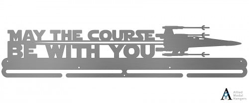 May The Course Be With You Bib and Medal Display