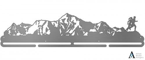 Mountainscape - Couple - Version 2 Bib and Medal Display