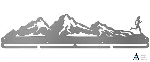 Mountainscape - Female - Original Version Bib and Medal Display