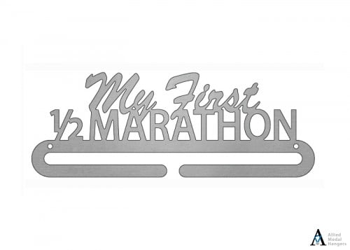 My First 1/2 Marathon - Brush Script over Myriad