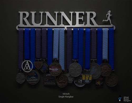 United Medals Run The World Cintre de Médailles | Acier Porte-Médailles |  Medal Holder Display (48 médailles)